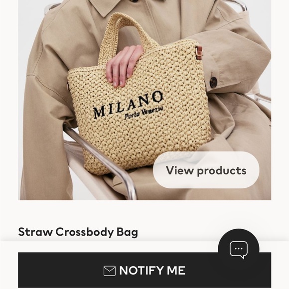 H&M ‘Milano’ straw tote ‘SOLD OUT’ - Picture 2 of 8